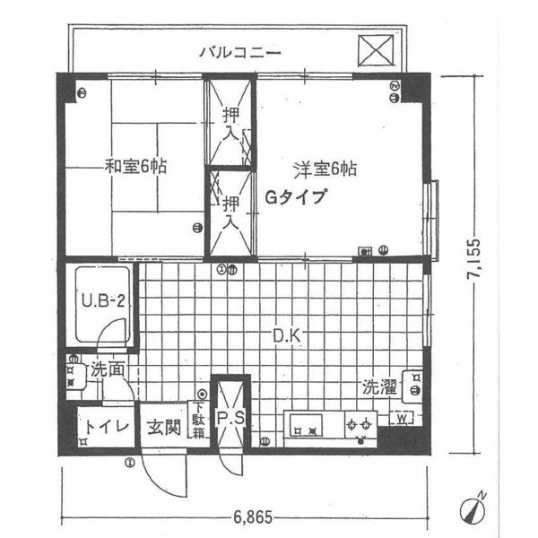 チサンマンション浜名湖弁天島 間取り図画像