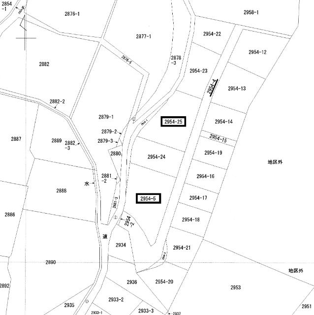 大山町土地 区画図