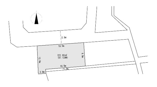 磐田市見付土地 区画図