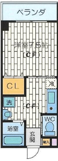 クレール大桐Ⅱ 間取り図画像