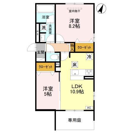 カーサ・ブレッツァ豊里（101） 間取り図画像