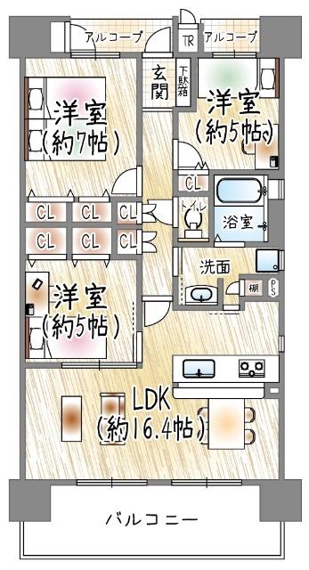 BELISTA東淀川大桐B棟 間取り図画像