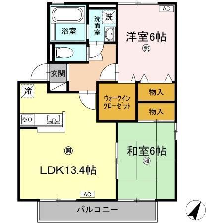 ルミエール　B棟（101） 間取り図画像