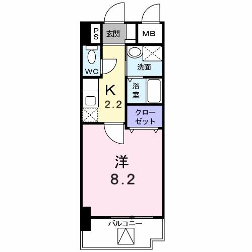 アイ・フィオーレ東原（801） 間取り図画像