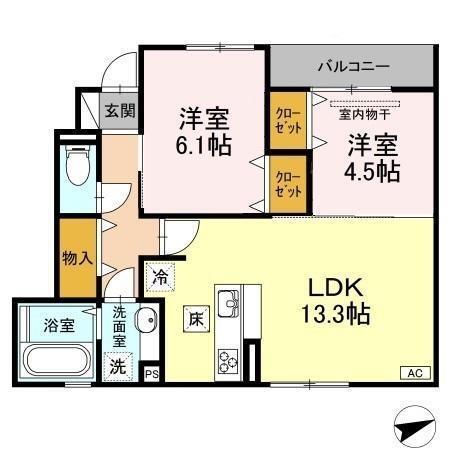 ダン・ルミエール（102） 間取り図画像