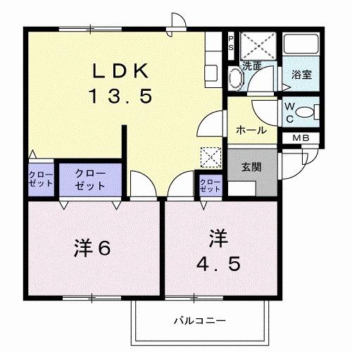 ひまわりＢ（103） 間取り図画像