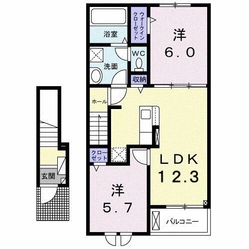ザ　マヨン　Ⅰ（203） 間取り図画像