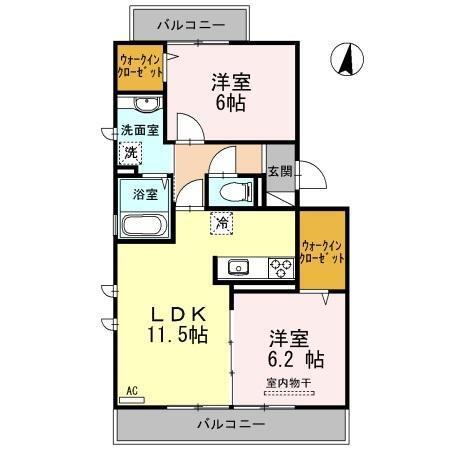 ファミール玉木（204） 間取り図画像