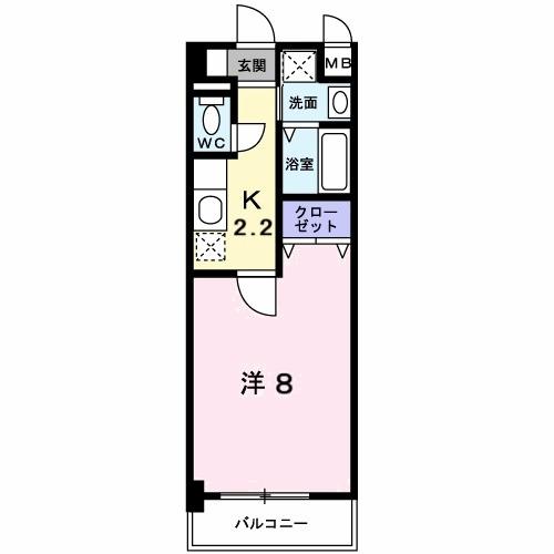 タウニ−ヒルズⅡ（402） 間取り図画像