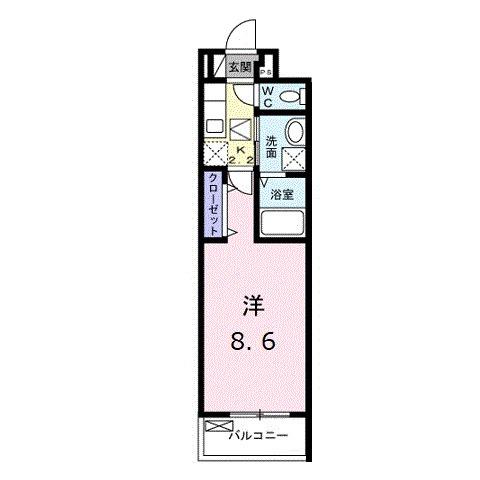 セブンコート長束駅前　Ｂ棟（104） 間取り図画像