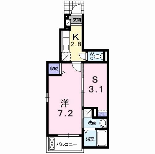 グラシオッソーレ　Ⅱ（103） 間取り図画像