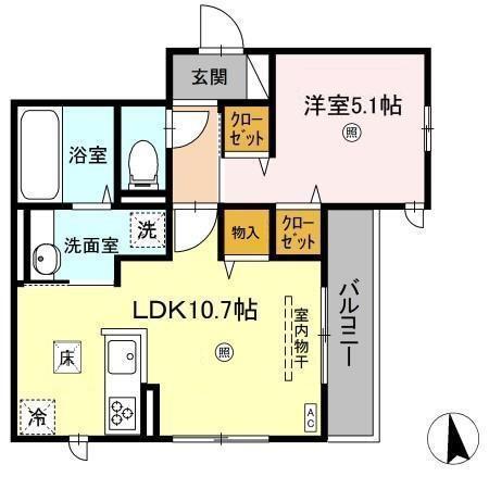 セレーノ（101） 間取り図画像