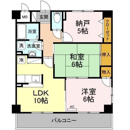 グランドール清水（301） 間取り図画像