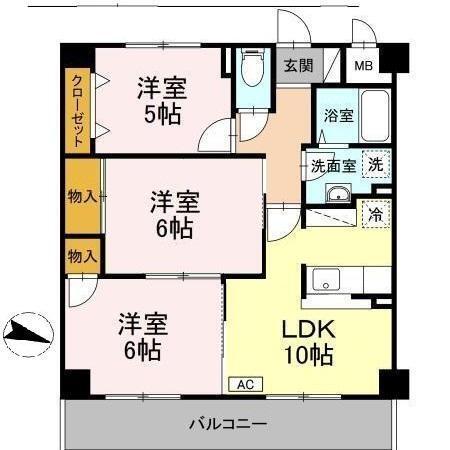 グランドール清水（402） 間取り図画像