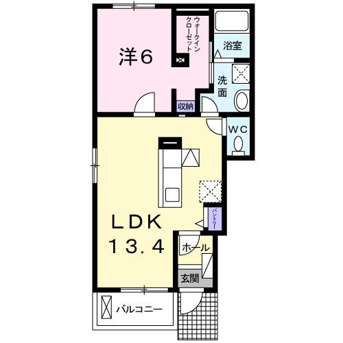グリーンワールド　Ⅲ（101） 間取り図画像