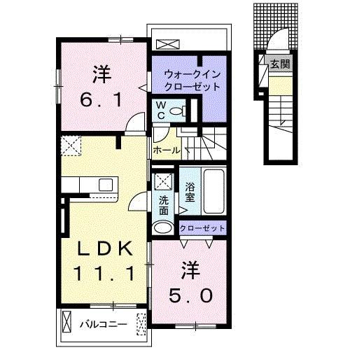 フィーカ・祇園Ｂ（202） 間取り図画像