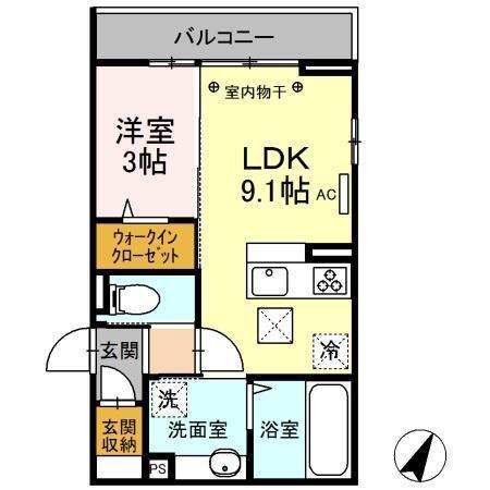 ル　シェリア古江（101） 間取り図画像