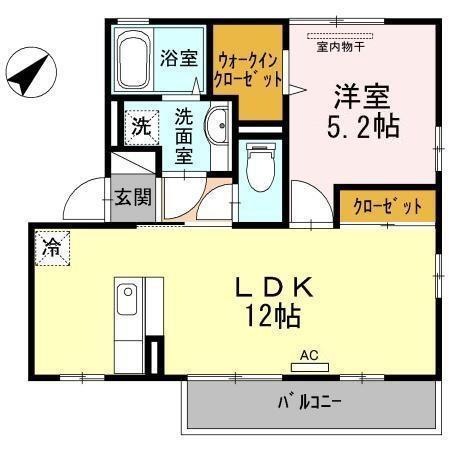 ルクプル　C棟（201） 間取り図画像