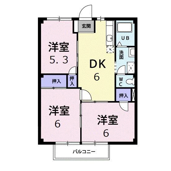 ニューシティ西川（102） 間取り図画像