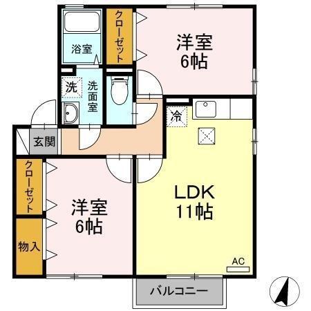 ディアコート壱番館（101） 間取り図画像