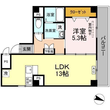 スクエアーハウス（502） 間取り図画像