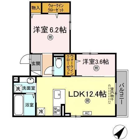 フィオーレ府中本町（301） 間取り図画像