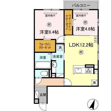 D-ROOM尾長東（303） 間取り図画像