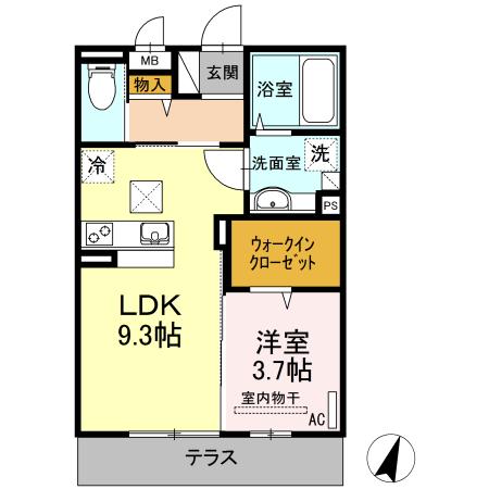 シャルマンパークサイド（102） 間取り図画像