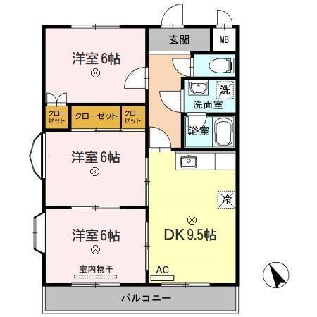 アゼリア祇園（405） 間取り図画像