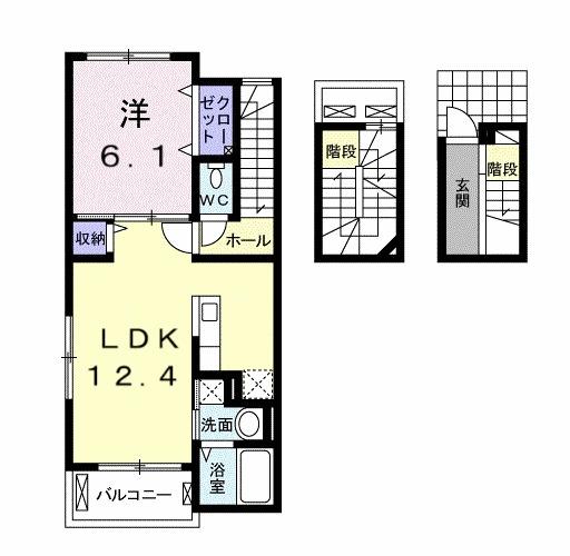グラシオッソーレⅤ（302） 間取り図画像
