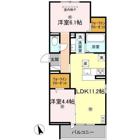 ファミールＪⅡ（101） 間取り図画像