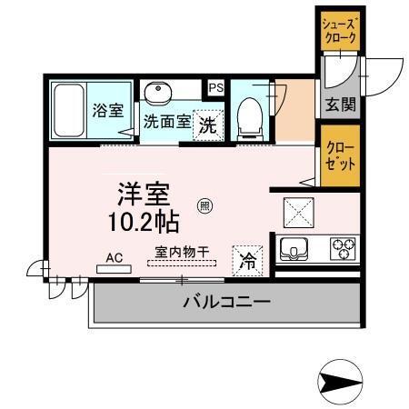 シャルール（101） 間取り図画像