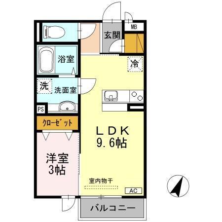 セジュール長居　E棟（203） 間取り図画像