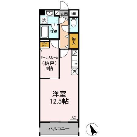 Ｂ−ＯＮＥ（303） 間取り図画像