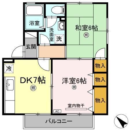 チャイブ（201） 間取り図画像