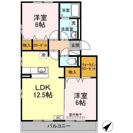 アムール祇園（205） 間取り図画像