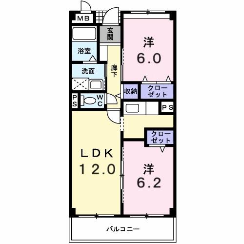 ラ．コスモス（303） 間取り図画像