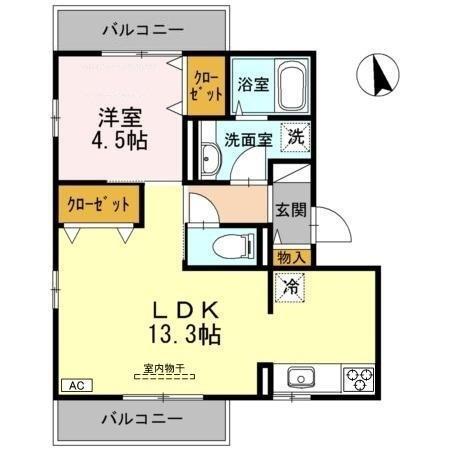 ヒルズⅢ（202） 間取り図画像