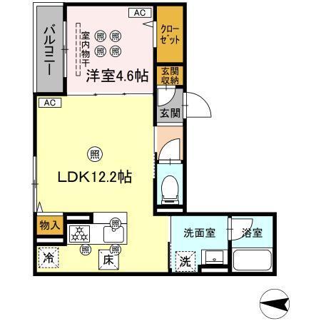Colermo江波二本松（103） 間取り図画像