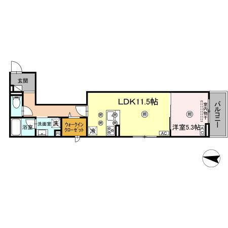 Colermo江波二本松（202） 間取り図画像