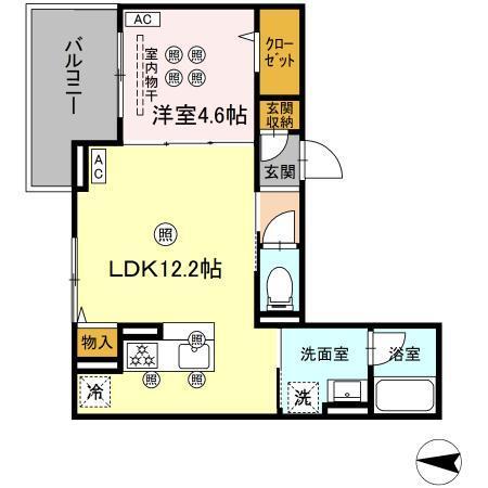 Colermo江波二本松（303） 間取り図画像