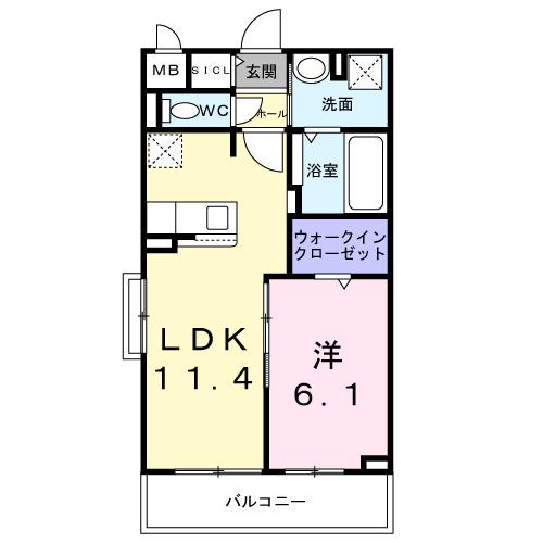 フラワーベル（303） 間取り図画像