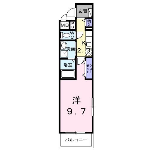 フラワーベル（201） 間取り図画像