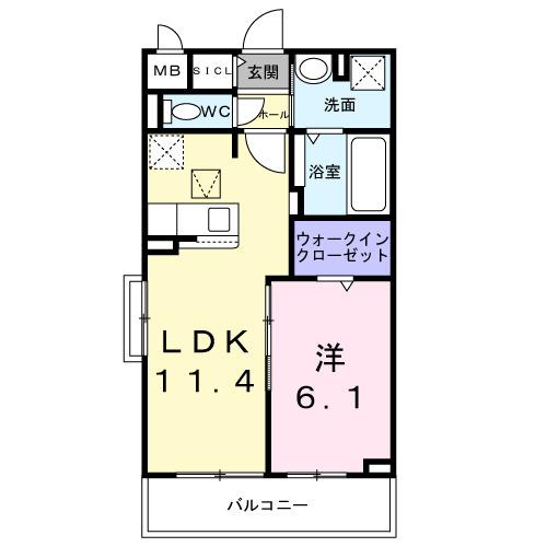 フラワーベル（103） 間取り図画像