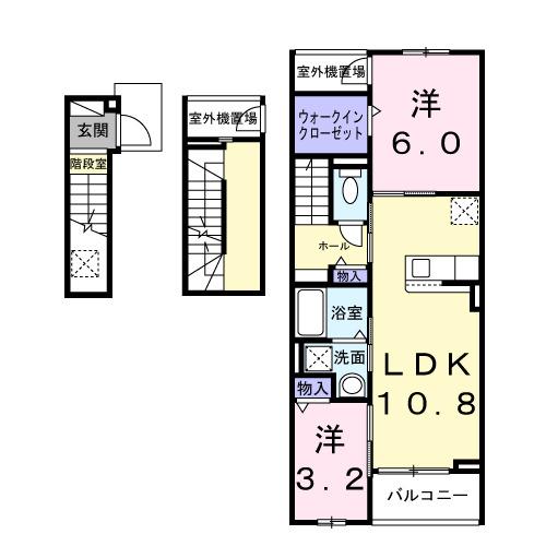 リバーサイド伴（302） 間取り図画像