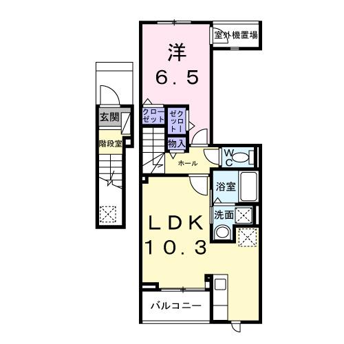 リバーサイド伴（203） 間取り図画像