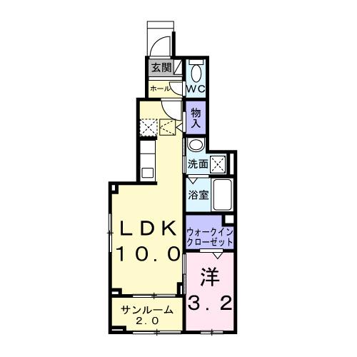リバーサイド伴（104） 間取り図画像