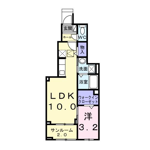 リバーサイド伴（103） 間取り図画像