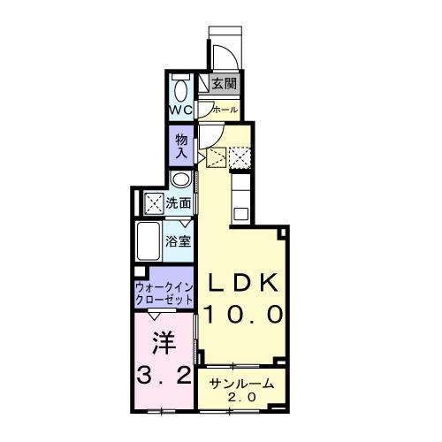 リバーサイド伴（102） 間取り図画像