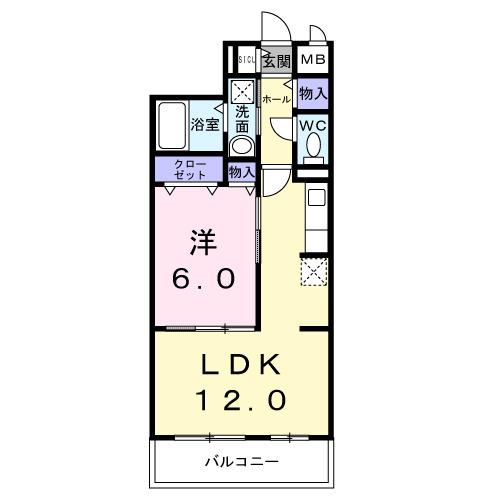 フラワーベル（302） 間取り図画像